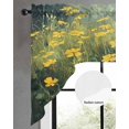 thumbnail image 2 of Yellow Spring Floral Swag Valances for Windows, Small Curtains Drapes, Modern Oil Painting Summer Botanical Kitchen Window Curtains Over Sink Window Treatment Valance for Bedroom/Bathroom 56"x36", 2 of 5