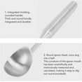 thumbnail image 5 of ABPETE Ice Cream Scoop, Metal Ice Cream Scooper, Stainless Steel Ice Cream Scoop, Nonstick Anti Freeze One Piece Scooper Spoon, Long Handle Ice Cream Ball Spoon for Ice Cream(Silver), 5 of 18