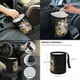 thumbnail image 7 of Jeiento Highland Cow 14 Pack Car Accessories Set Auto Seat Cover Steering Wheel Cover Seatbelt Pad Trash Can Armrest Cover Pad Coasters Rearview Mirror Cover American Flag Handbrake Cover Set, 7 of 7