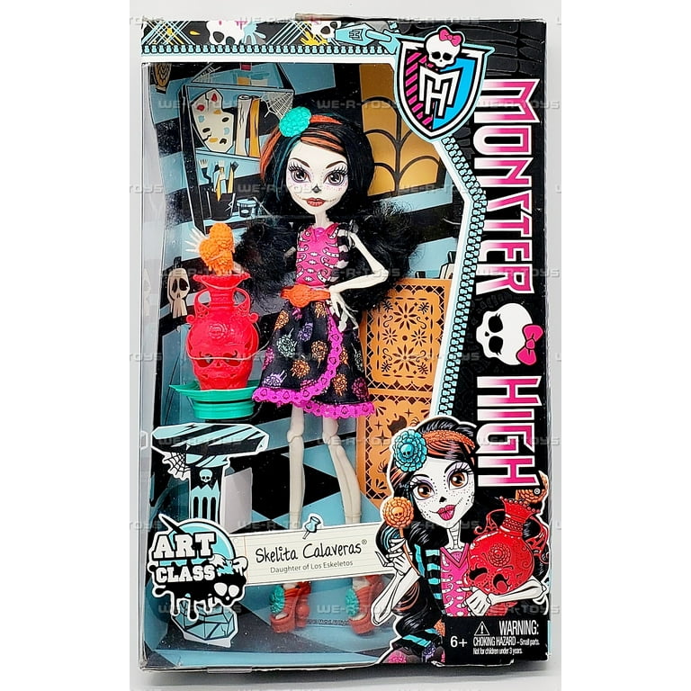 Pre-Owned Monster High Art Class Skelita Calaveras Doll 2013