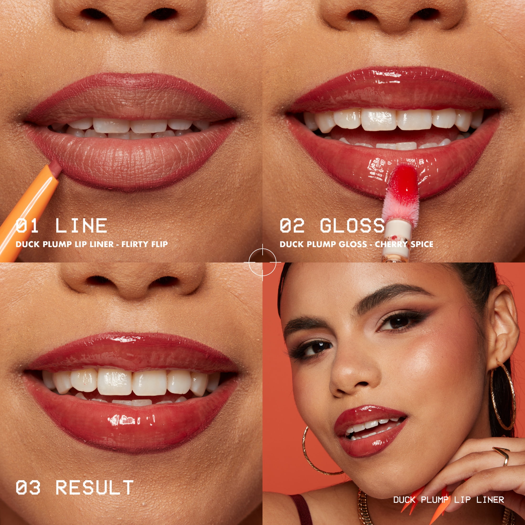 NYX Professional Makeup Duck Plump Long-Lasting Vegan Plumping Lip Liner Pencil, Up to 10 HR Wear, Matte Finish, Swollen Spice, Warm Nude, 0.01 oz