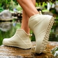 thumbnail image 6 of Women's Short Ankle Rain Boots Waterproof Non Slip PVC Rubber Slip On Garden Shoes, 6 of 6
