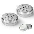 thumbnail image 3 of Transemion 2 Pcs Boîte à Savon Ronde en Alliage d'Aluminium avec Couvercle Étanche pour Voyage, 3 of 6