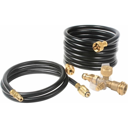 Camco 59143 12 Brass 90 Tee with 3 ports and 12 Extension Hose 