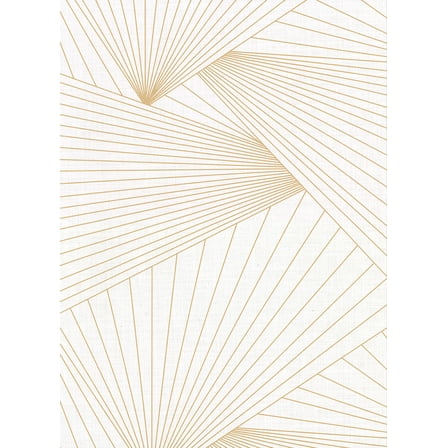 Warner Berkeley Off-White Geometric Faux Linen Wallpaper, 27-in by 27-ft, 60.8 sq. ft