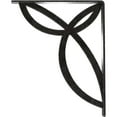 thumbnail image 4 of Ekena Millwork 1 1/2"W x 10"D x 12"H Versailles Wrought Iron Bracket, (Single center brace), Antiqued Pewter, 4 of 7
