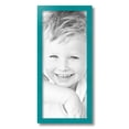thumbnail image 2 of ArtToFrames 9" x 21" Aqua Picture Frame, 9x21 inch Green Wood Poster Frame (WOM-4428), 2 of 8