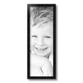 thumbnail image 2 of ArtToFrames 7" x 20" Satin Black Tall Picture Frame, 7x20 inch Black Wood Poster Frame (WOM-1852), 2 of 8