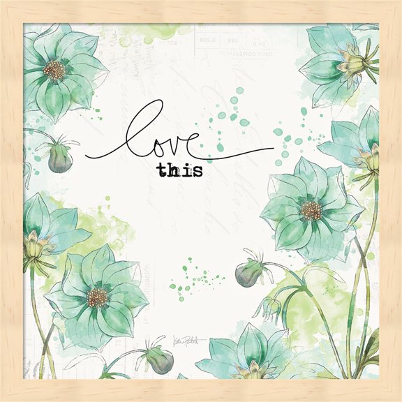 Dream and Faith III by Katie Pertiet, Framed Wall Art, 13.25W x 13.25H