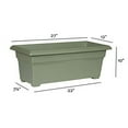 thumbnail image 3 of Novelty Mfg Co P-Countryside Patio Planter- Sage 27x12x10 Inch, 3 of 5