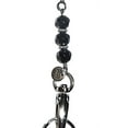 thumbnail image 3 of Beaded Stainless Steel Chain Women's Lanyard Necklace, 34" ID Badge Holder, Keys, Cruise, - Black, 3 of 6