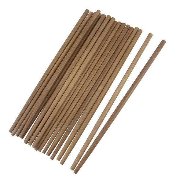 Unique Bargains 10 Pairs Chinese Traditional Style Bamboo Chopsticks Brown 9.4" Length