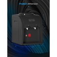 thumbnail image 4 of TABU Top Loading Water Cooler Dispenser, Hot & Cold Water, 38'' Countertop Water Cooler Dispenser, Holds 3 or 5 Gallon Bottle,Office Use,Black, 4 of 7