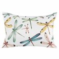 thumbnail image 2 of Dragonfly Throw Pillow Cover, Pillowcase Protectors with Zipper, Breathable Decorative Lumbar Pillow Case Cover, Watercolor Colorful Nature Painting Art Pillow Shams for Couch Sofa 12x20Inch, 2 of 8
