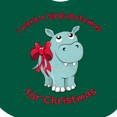 thumbnail image 4 of Inktastic I Want a Hippopotamus for Christmas Boys or Girls Baby Bib, 4 of 4