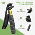 thumbnail image 5 of ABCISI Curved Cutting Jaw Toenail Clippers for Seniors for Thick Toenails, Ergonomic Large Toe Nail Clippers for Men, Long Handle Fingernail Clipper Cutter with Catcher - Black, 5 of 7