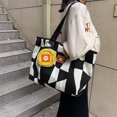 thumbnail image 2 of CGCBAG Bolso de mano de lona con capacidad de almacenamiento informal para mujer, bolso de hombro sencillo para ir al trabajo, bolsos de diseñador de moda, 2 of 5