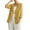 Yellow, variant on Kilaqueen Cotton Linen Blazer for Womens Long Sleeve Loose Casual Lightweight Spring Summer Blazer Jackets Notch Lapel Business Suit with Pockets
