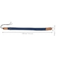thumbnail image 2 of Country Style Cotton Linen & Genuine Leather Strap for Ukulele Shoulder Strap (Blue), 2 of 8