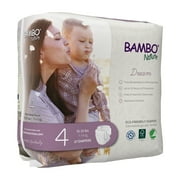 Bambo Nature Diapers, Disposable Baby Diapers, Skin-Friendly, Size 4, 15-31 lbs, 27 Count, 6 Packs, 162 Total