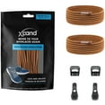 thumbnail image 2 of Xpand Laces No-Tie Quick-Release Elastic Shoelaces - Solid Brown, 2 of 6