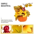 thumbnail image 2 of Shisuyan Halloween Table Pumpkin Centerpiece Yellow 1Pack 6.3X5.5In, 2 of 8