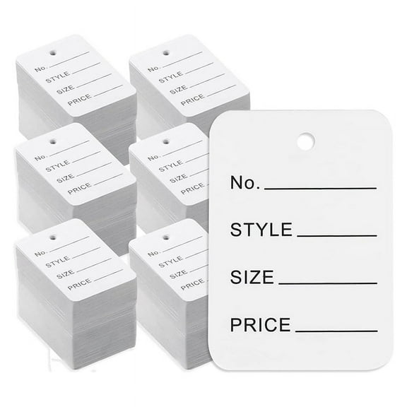 3000 Price Tags, 4.9cm X 3.5cm White PaperLabels Clothes Size Tags, Make Labels Clothing Labels