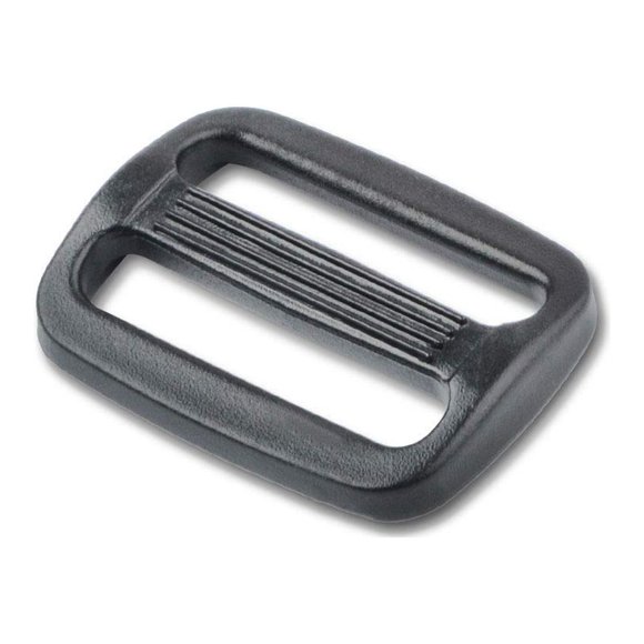 DYZD Multi-size Straps Webbing Slide Triglides Slide Plastic Slide Buckle for Backpack Bag (25 mm,Black)