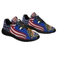thumbnail image 6 of Connecticut Stte American flag Robin Bird and Mountain Laurel Flower Shoes Sneakers Black Size 3.5, 6 of 7