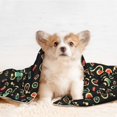 thumbnail image 4 of Rocae Vector Retro Music for Pet Blanket Dog Blanket Cat Blanket Soft Sleep for Small Medium Pet-Small, 4 of 8