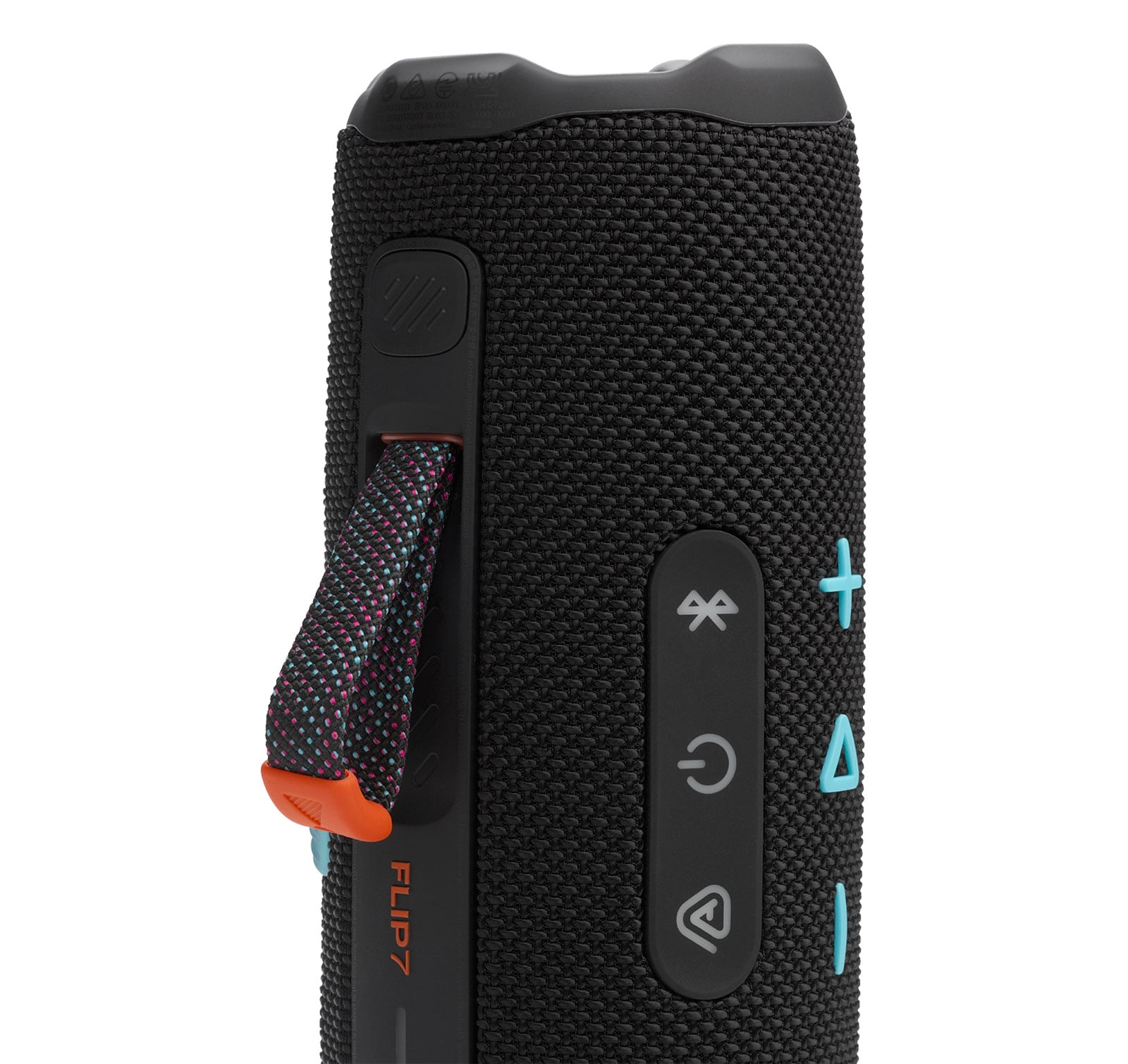 JBL Flip 7 Black Orange Portable Bluetooth Speaker - Walmart.com