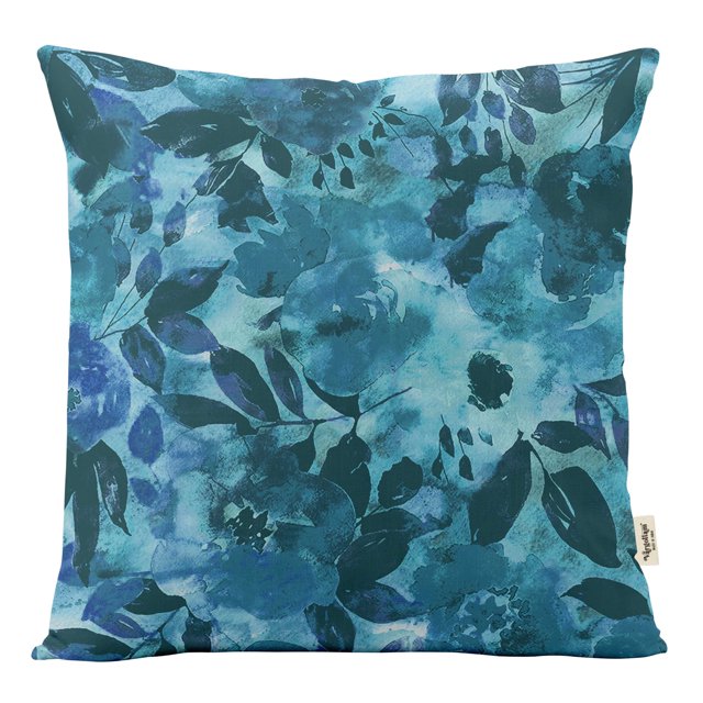 VargottamSquare Pillow Cover - Decorative Pillow Covers18x18 Inches,PrintedTeal BlueThemePillowcase, DecorativeSquareCushionCovers