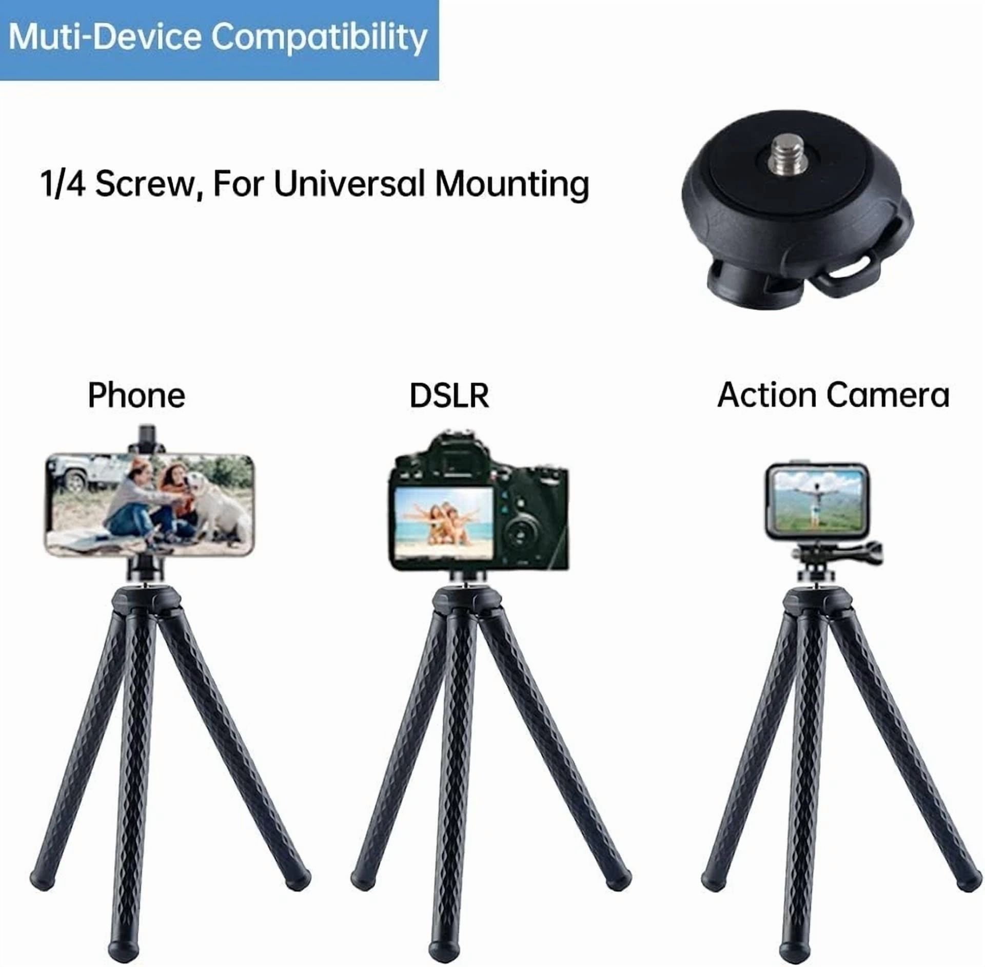 BUTTERFLY- Fugetek Flexible Phone Camera Tripod Stand Holder With Bluetooth Remote Waterprf
