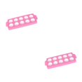 thumbnail image 1 of Bewildely Máquina para hacer dumplings de 10/21 agujeros, molde para hornear resistente al calor resistente al agua, decoración de pasteles, 10 Cuadrícula/Redondo 2Conjunto, 1 of 6