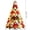 E, variant on DIY Christmas Patchwork Tree Kit, 11.8 in Fabric Craft with String Lights, Handmade Holiday Table Decoration