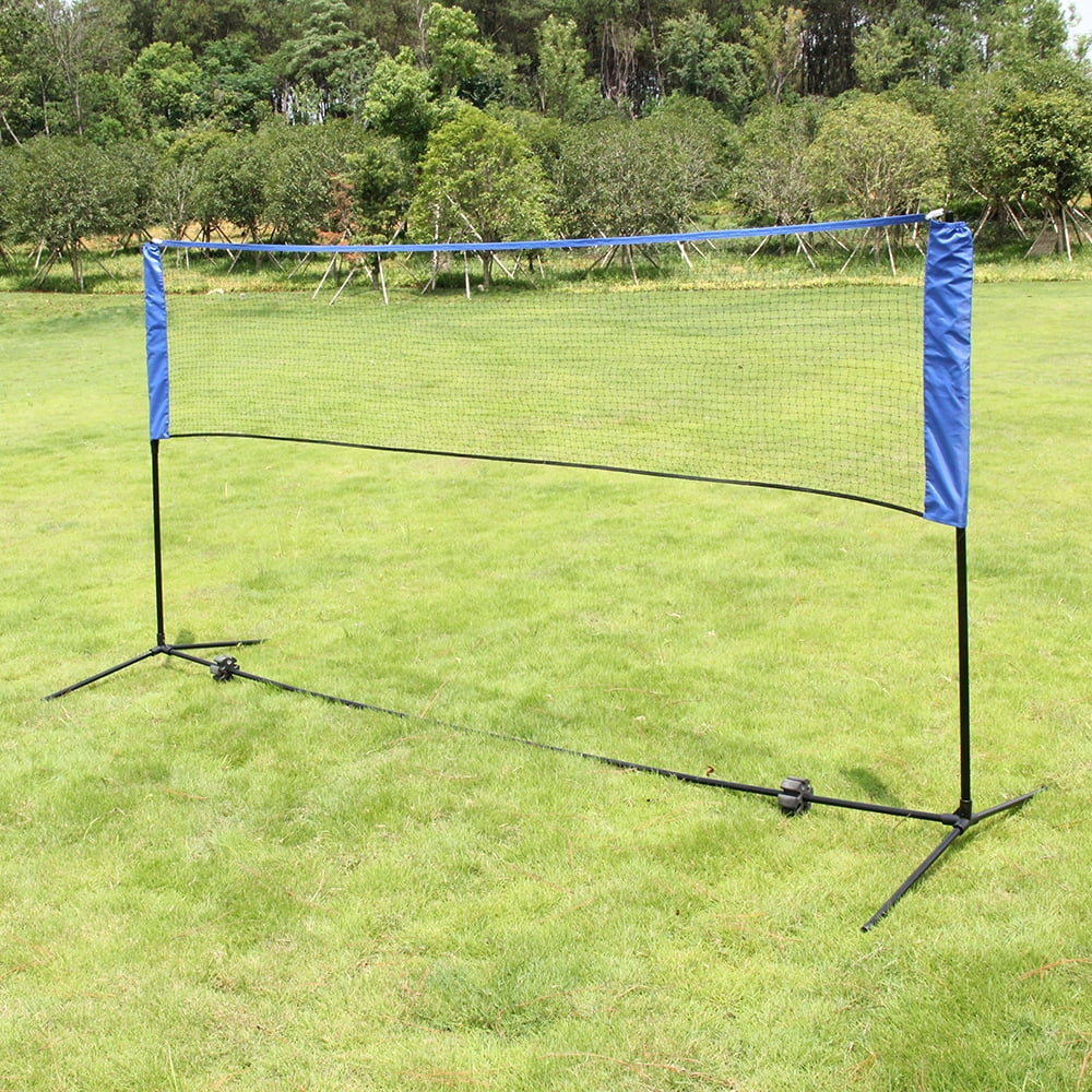 OTVIAP Badminton Net Rack,Portable Adjustable Badminton Net Rack for