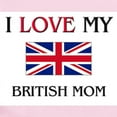 thumbnail image 2 of CafePress - I Love My British Mom Infant Bodysuit - Baby Light Bodysuit, Size Newborn - 24 Months, 2 of 4