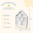 thumbnail image 5 of Curipeer 46''H Kids Bookshelf, Cube Toy Storage Organizer for Kids Room - White, 5 of 8