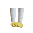 thumbnail image 3 of Set 4 pz Vasos Tupperware Caribe Mediano con Tapa Amarillo, 3 of 3