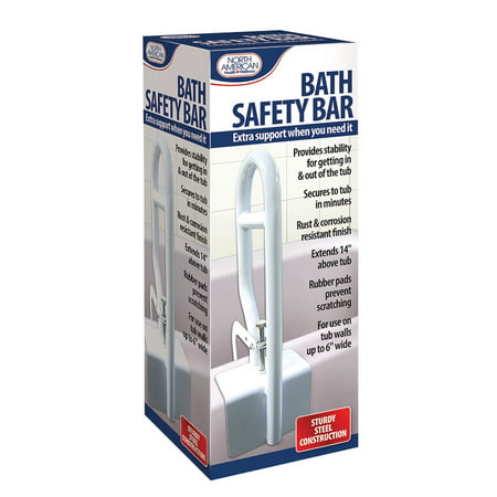 Adjustable Bathtub Grab Bar Safety Rail - Walmart.com