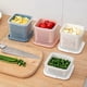 thumbnail image 5 of 3 Food Fresh-Keeping Boxes, Double Drainage Baskets, refrigerators, Food and Fruit Storage containers, Double Food containers, 660ml, 5 of 5