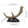 thumbnail image 3 of BKER Deer Horn Shape Wine Rack Resin Decorative Piece For Home Stylish Tabletop Ornament Unique Animal Wine Stand For Living Room And Kitchen Décor Wine Rack Resin Decorative Items, 3 of 7