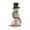B, variant on hengsof Christmas Cloth Snowman Doll Ornaments with Hat & Branches Desktop Figurines for Home Shelves Tree Trimming Festive Accents Ideal for Christmas