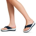 thumbnail image 7 of DREAM PAIRS Platform Flip Flops for Women Cushioned Thong Sandals with Soft Eva Foam Insole Lightweight Lycra fabric Comfort Dressy Slides Slippers for Summer Beach, 7 of 7