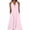 Pink, variant on Summer Dresses for Women Halter Linen Midi Dress with Pockets Casual Sundress for Vacation Beach
