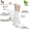 HUGH UGOLI Women Diabetic Ankle Socks, Super Soft & Thin Bamboo Socks
