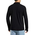 thumbnail image 5 of Resicozy Mens Fashion Polo Shirts Classic Long Sleeve Quick Dry Basic Button Tees Stylish Tops Golf Shirt Black M, 5 of 7