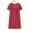 Red, variant on Dyfzdhu Nightgowns for Women Summer Cotton Short Sleeve Sleep Dress Loose Fit Floral Sleepwear Plus Size Loungewear Chemise
