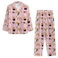 thumbnail image 3 of Kuiaobaty Corgi Dog Print Pajamas Set for Women 2pcs Long Sleeve Button Down Sleepwear Nightwear Soft Pjs Lounge Sets Tops and Pants with Pockets, S, 3 of 7