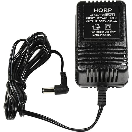 HQRP AC Adapter / Charger / Power Supply compatible with Panasonic KX-TG5673 KX-TG5673B KX-TG6500 KX-TG6502 Cordless Phone Base Unit